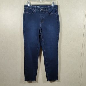 *H144 Talbots Flawless dark wash Slim Ankle Curvy jeans 6 FINAL PRICE